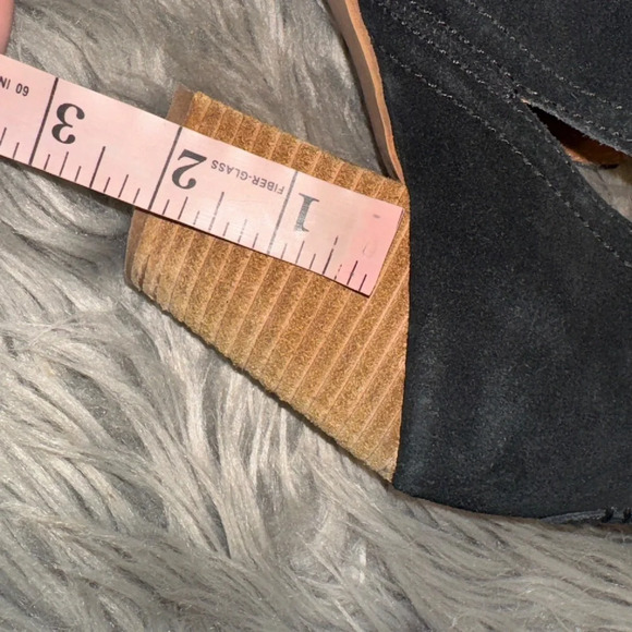 Jeffrey Campbell Rosalee Black Oiled Suede Ankle Boot Booties Size 8.5 - Picture 9 of 12